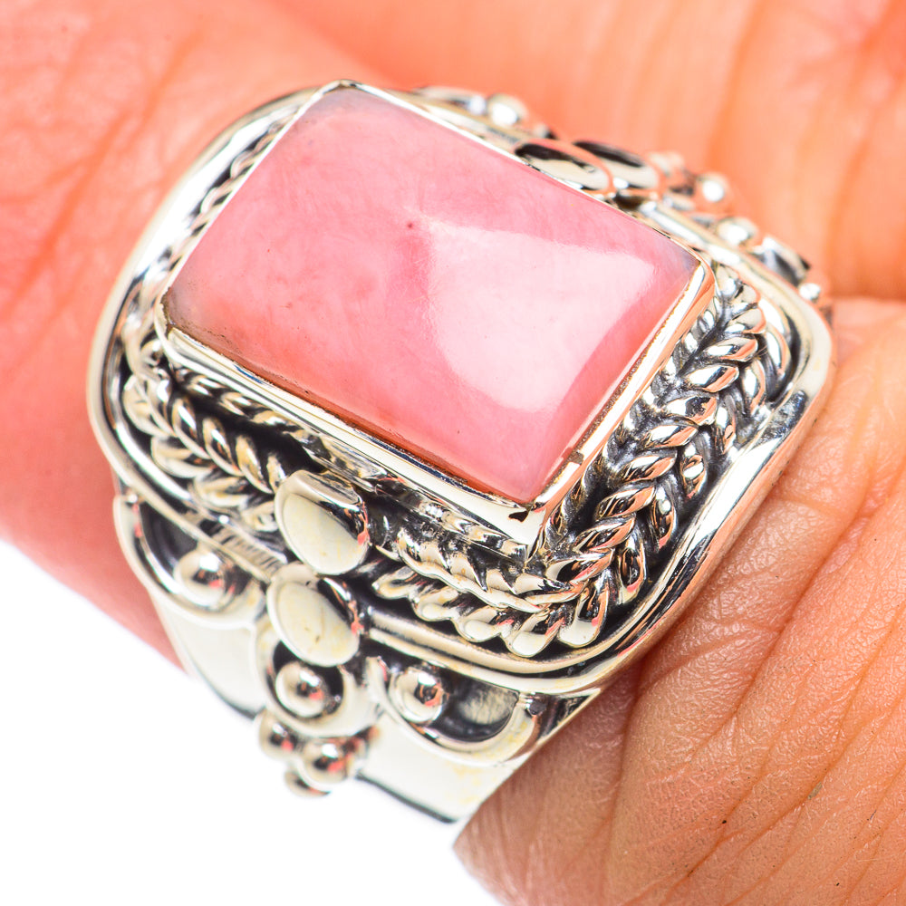 Pink Opal Rings handcrafted by Ana Silver Co - RING71095
