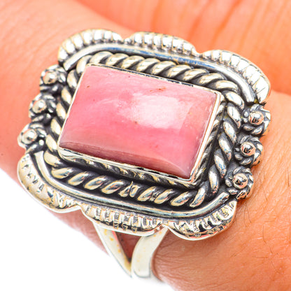 Pink Opal Rings handcrafted by Ana Silver Co - RING71097