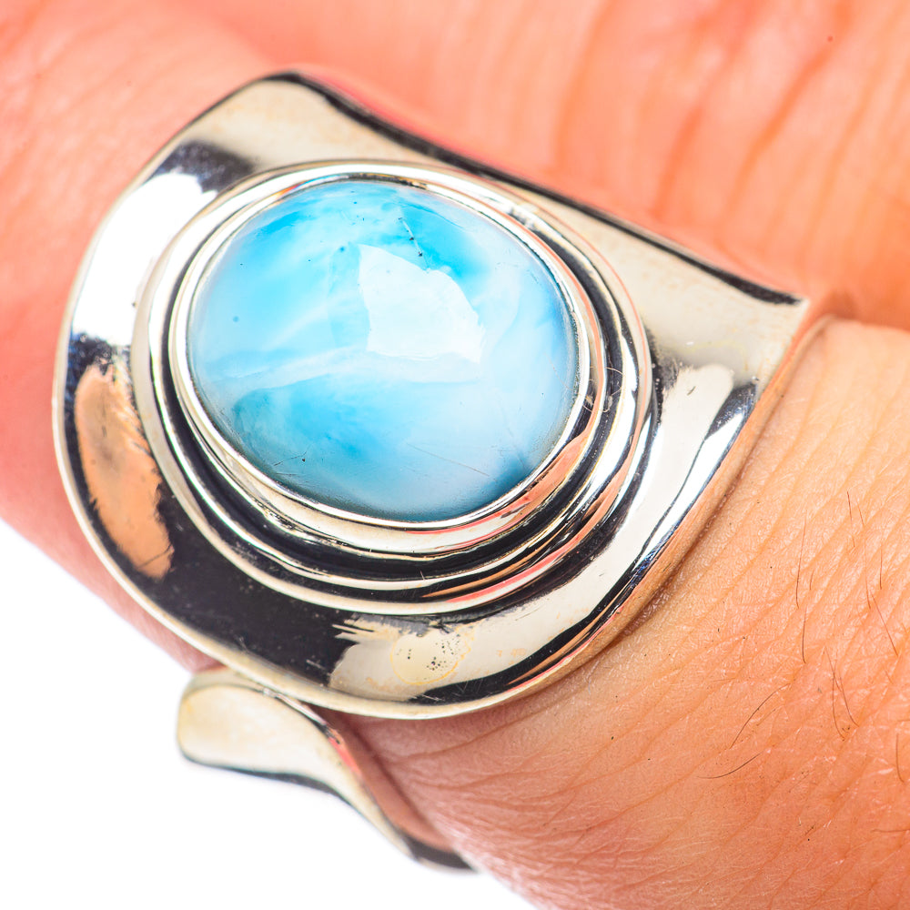 Larimar Rings handcrafted by Ana Silver Co - RING71118