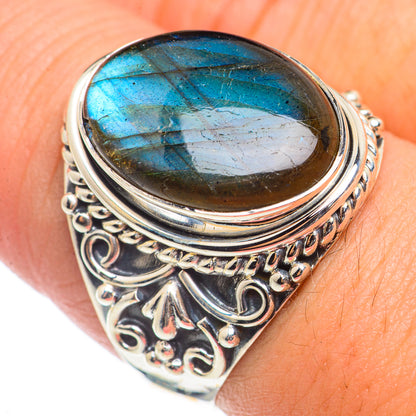 Labradorite Rings handcrafted by Ana Silver Co - RING71120
