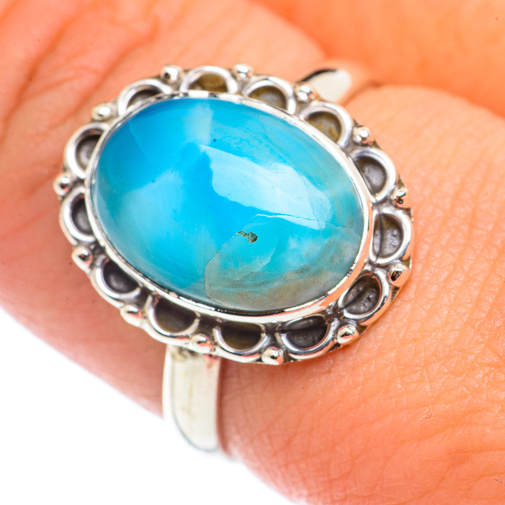 Larimar Rings handcrafted by Ana Silver Co - RING71121