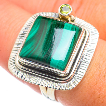 Malachite Rings handcrafted by Ana Silver Co - RING71124