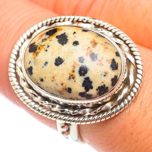 Dalmatian Jasper Rings handcrafted by Ana Silver Co - RING71128
