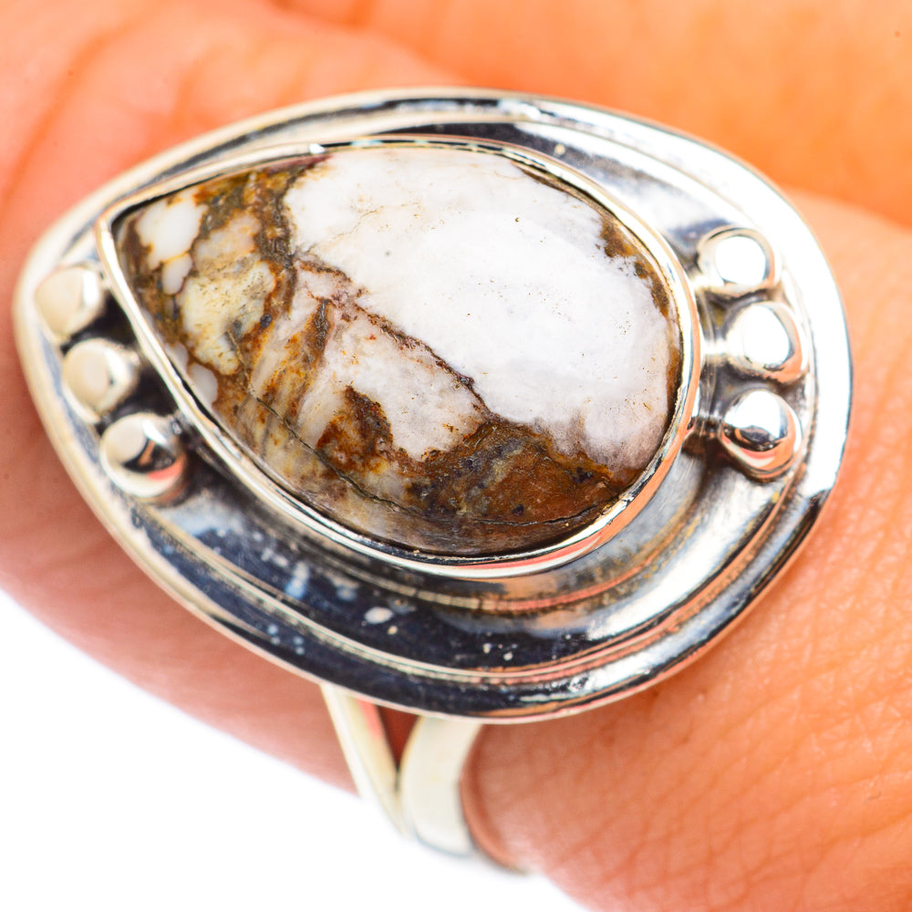 Peanut Wood Jasper Rings handcrafted by Ana Silver Co - RING71129