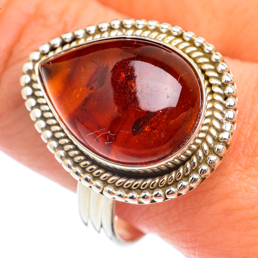 Baltic Amber Rings handcrafted by Ana Silver Co - RING71130