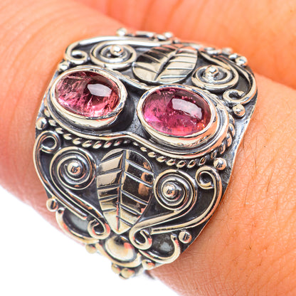 Pink Tourmaline Rings handcrafted by Ana Silver Co - RING71136