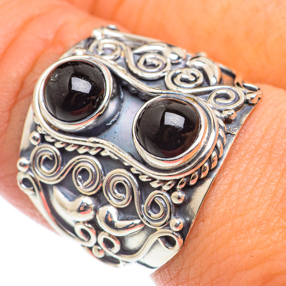 Black Onyx Rings handcrafted by Ana Silver Co - RING71141
