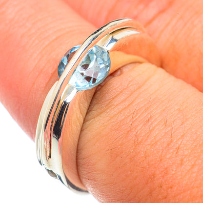 Blue Topaz Rings handcrafted by Ana Silver Co - RING71150