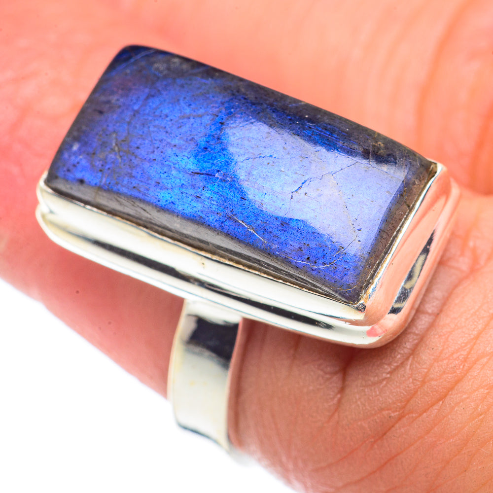 Labradorite Rings handcrafted by Ana Silver Co - RING71152