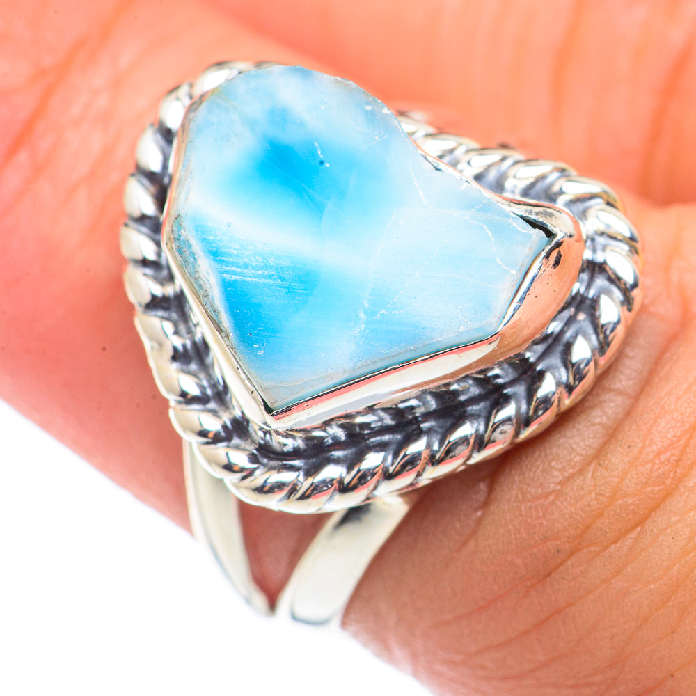 Larimar Rings handcrafted by Ana Silver Co - RING71155