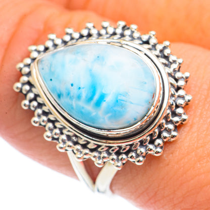 Larimar Rings handcrafted by Ana Silver Co - RING71156