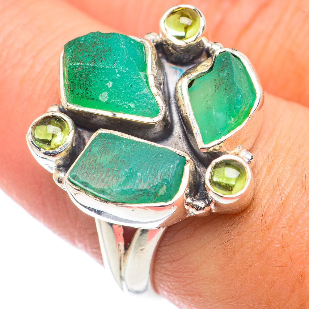 Chrysoprase Rings handcrafted by Ana Silver Co - RING71159