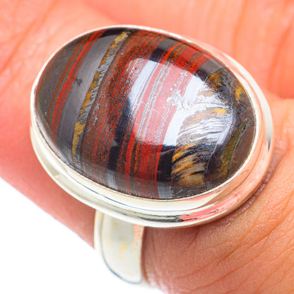 Red Tiger Iron Rings handcrafted by Ana Silver Co - RING71160