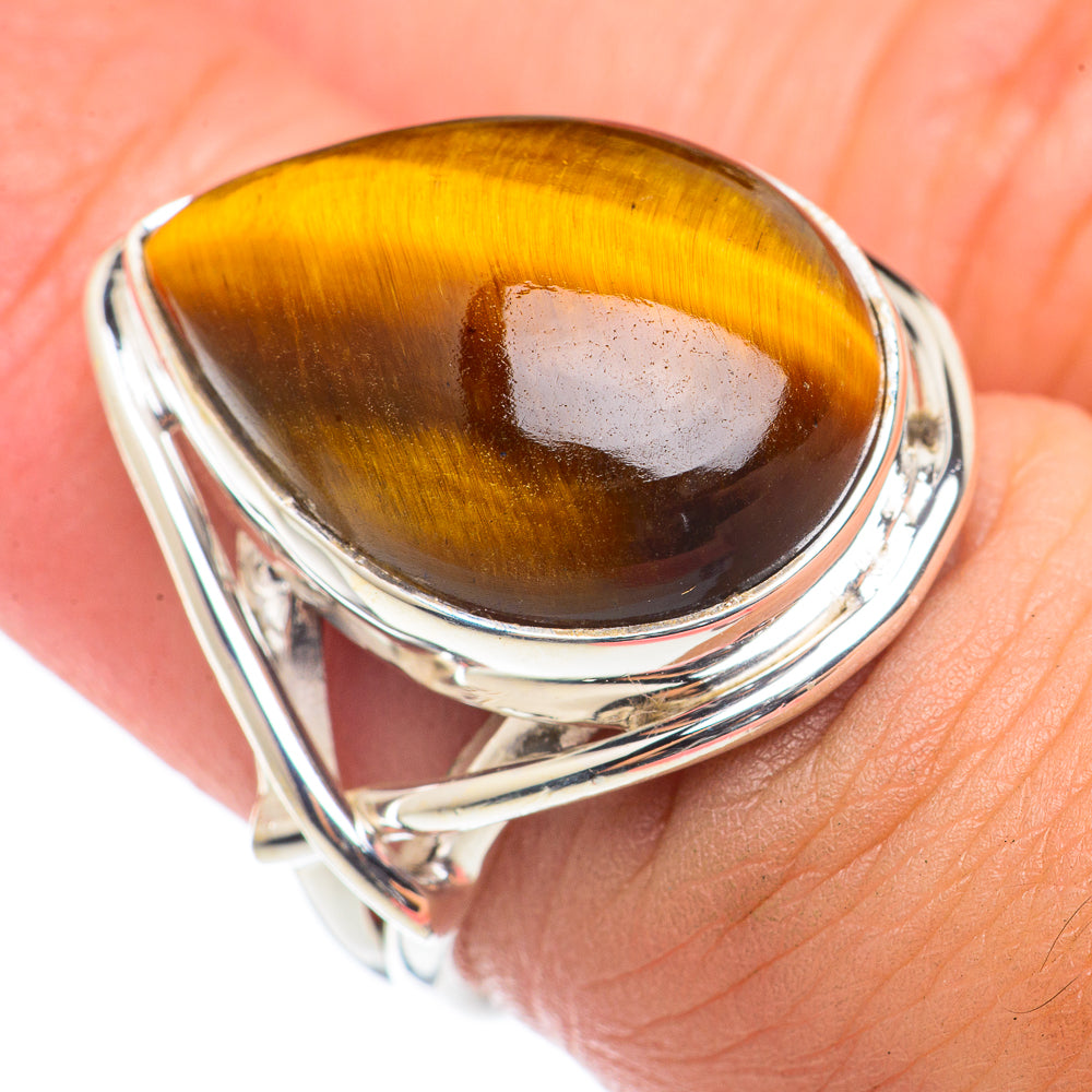 Tiger Eye Rings handcrafted by Ana Silver Co - RING71161