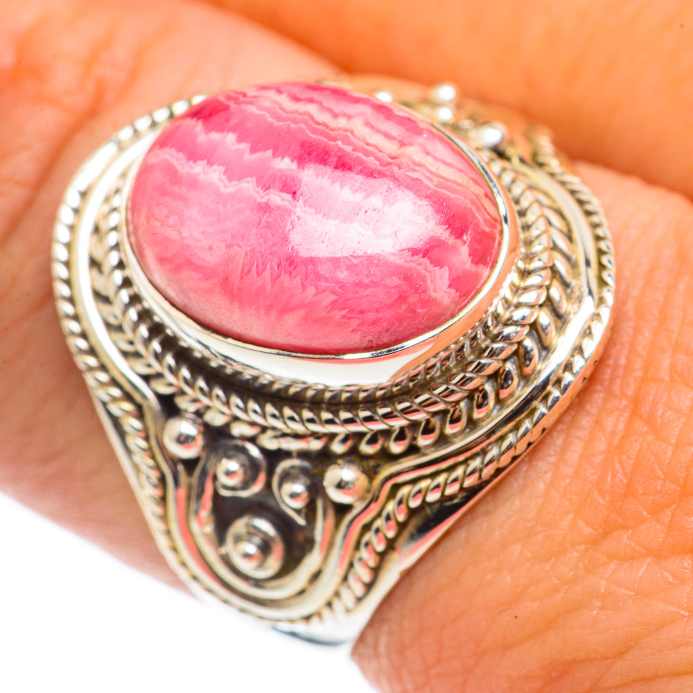Rhodochrosite Rings handcrafted by Ana Silver Co - RING71165