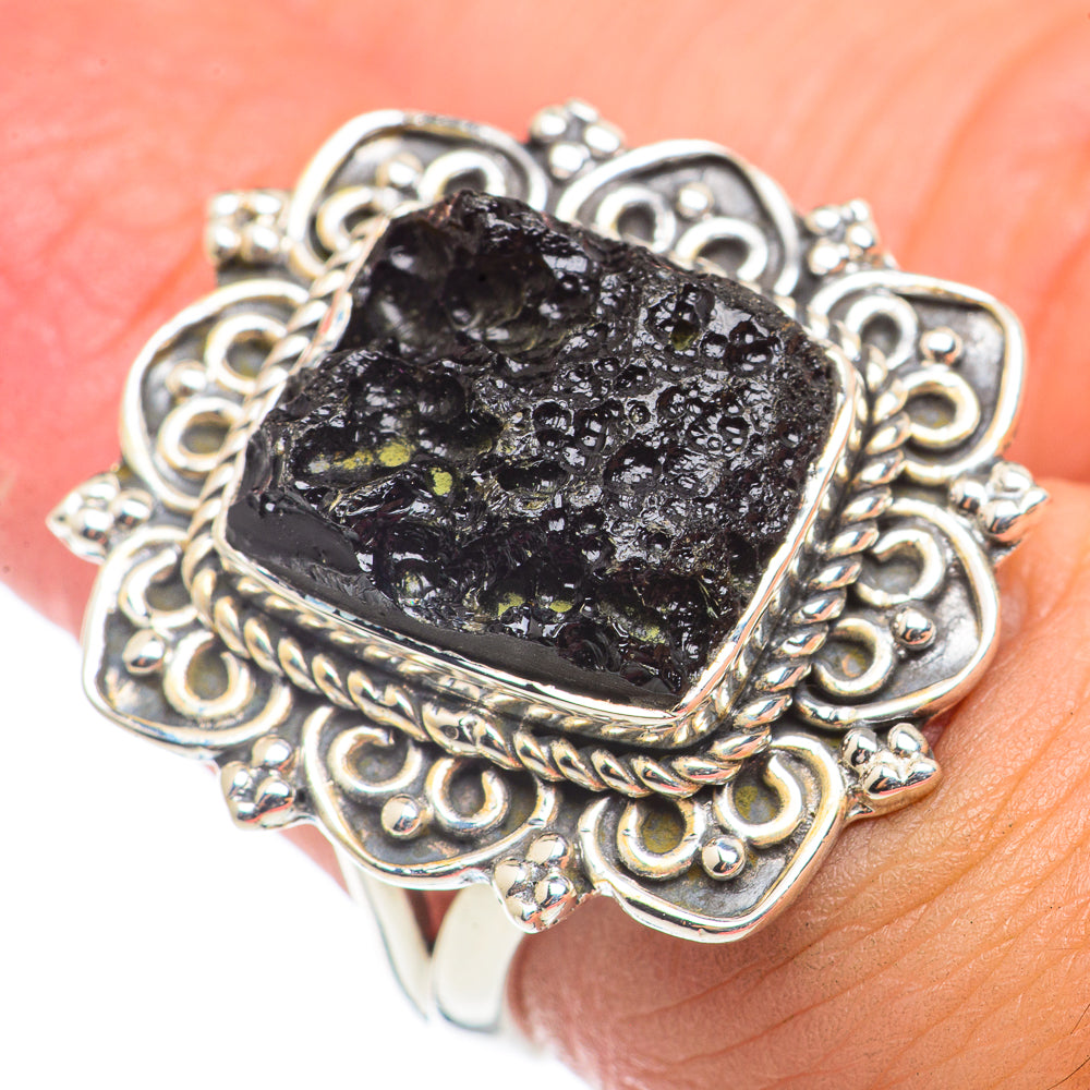 Tektite Rings handcrafted by Ana Silver Co - RING71174