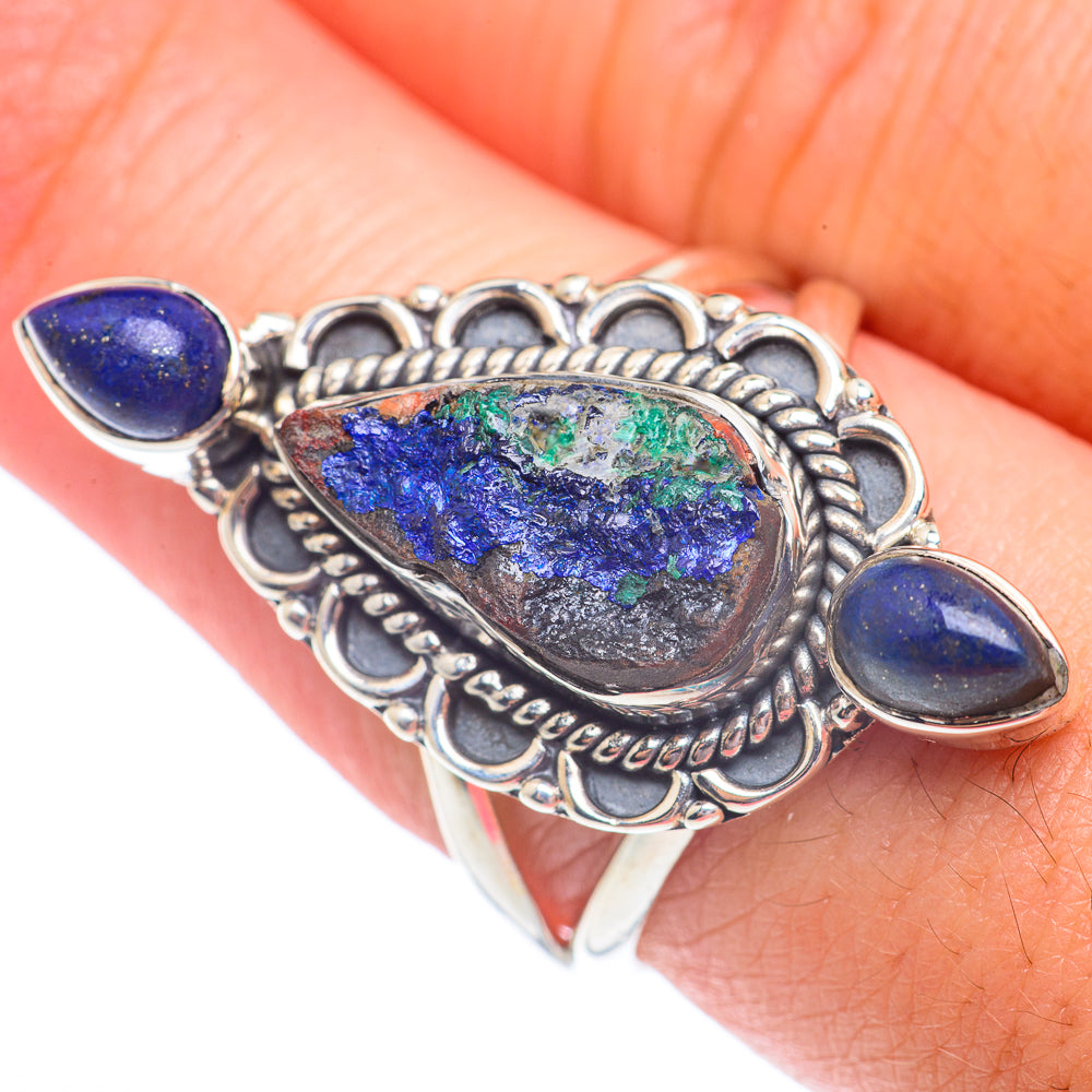 Azurite Rings handcrafted by Ana Silver Co - RING71184