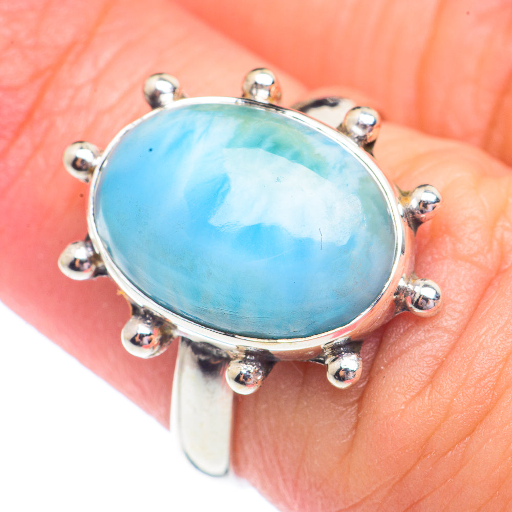 Larimar Rings handcrafted by Ana Silver Co - RING71190