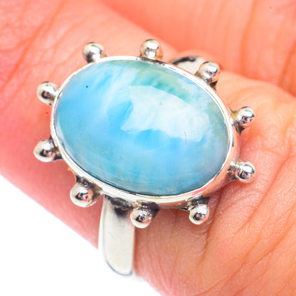 Larimar Rings handcrafted by Ana Silver Co - RING71190