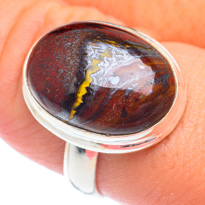 Red Tiger Iron Rings handcrafted by Ana Silver Co - RING71197