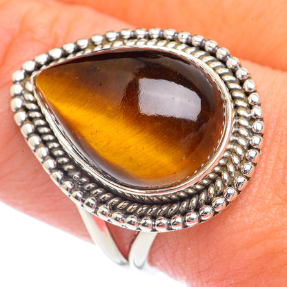Tiger Eye Rings handcrafted by Ana Silver Co - RING71199