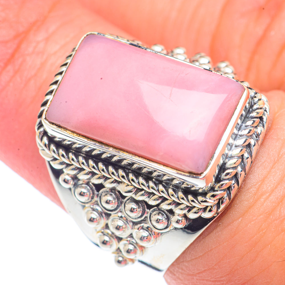 Pink Opal Rings handcrafted by Ana Silver Co - RING71202