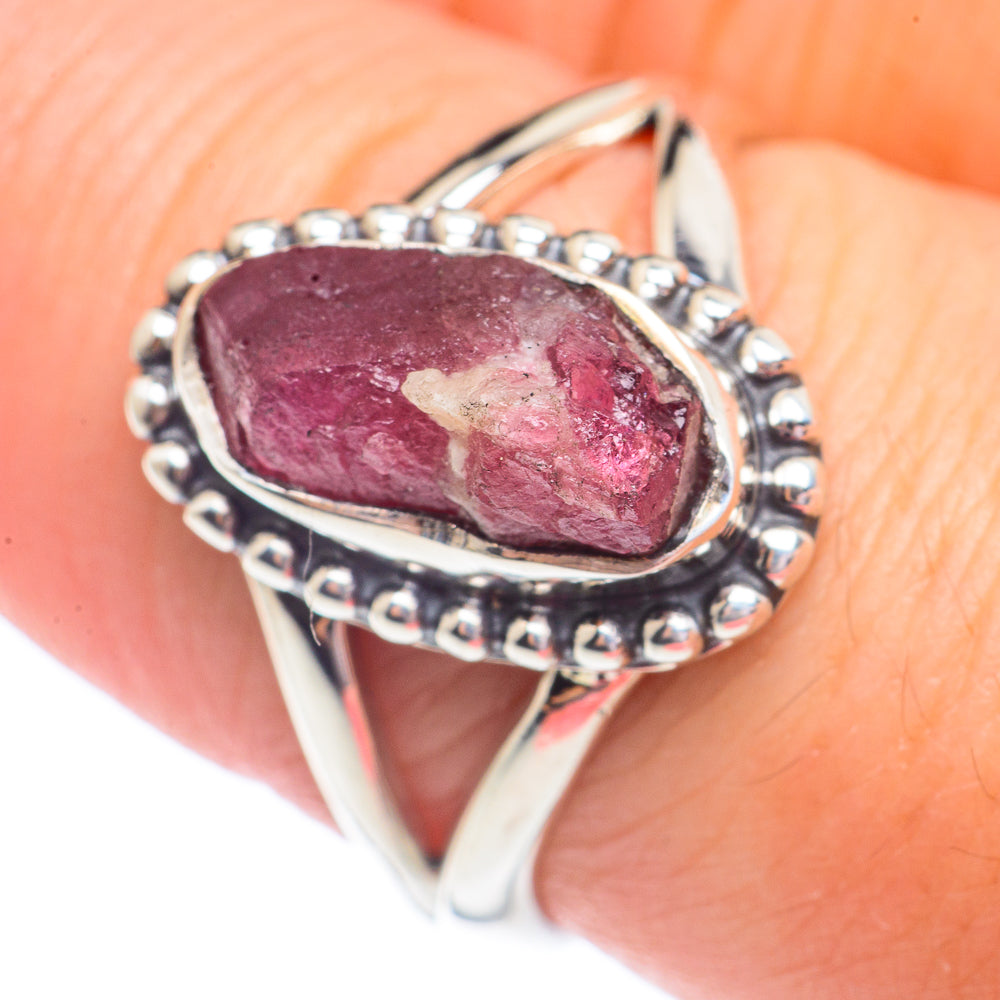 Pink Tourmaline Rings handcrafted by Ana Silver Co - RING71205