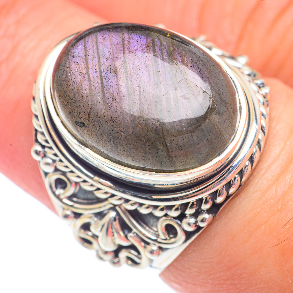 Labradorite Rings handcrafted by Ana Silver Co - RING71209
