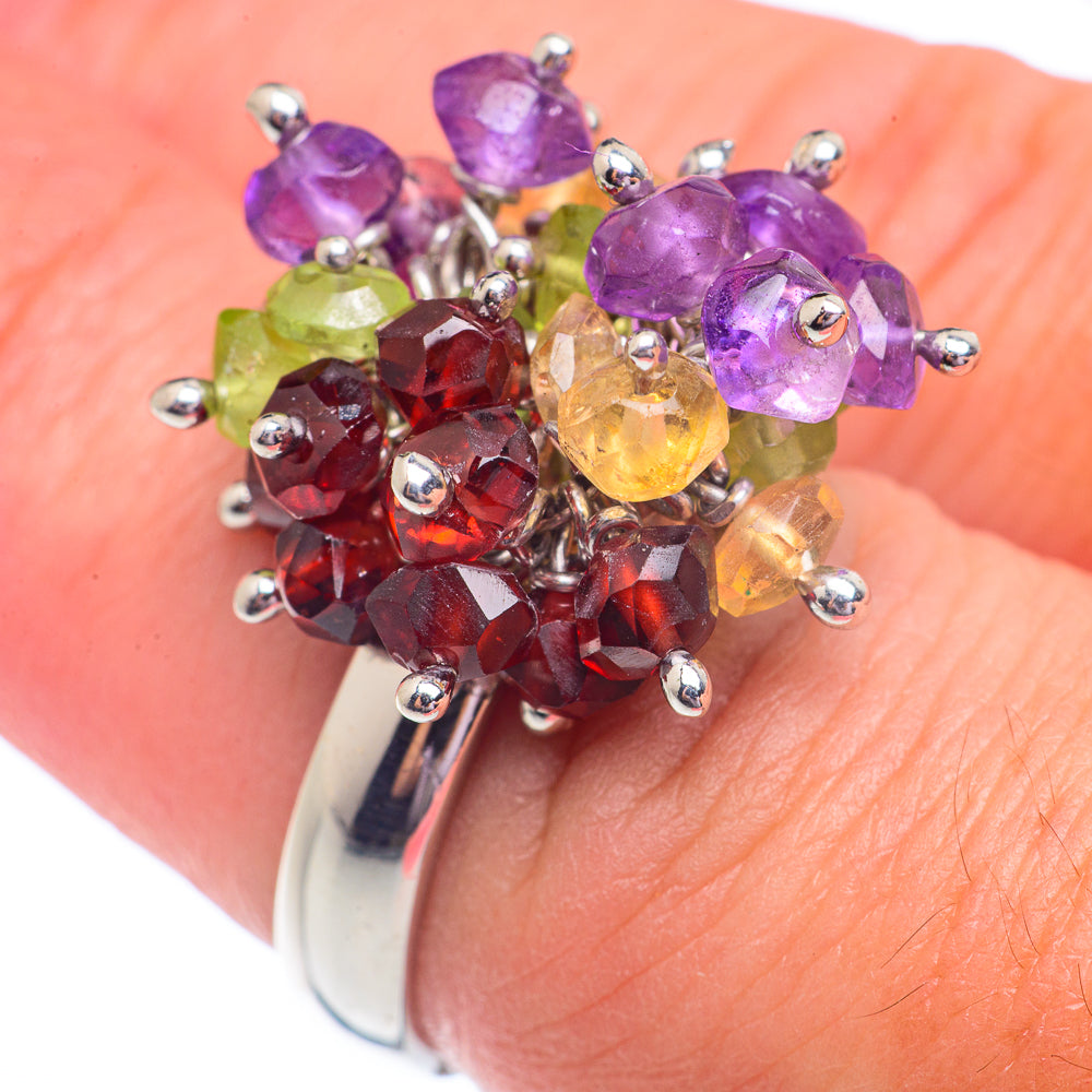 Garnet Rings handcrafted by Ana Silver Co - RING71221