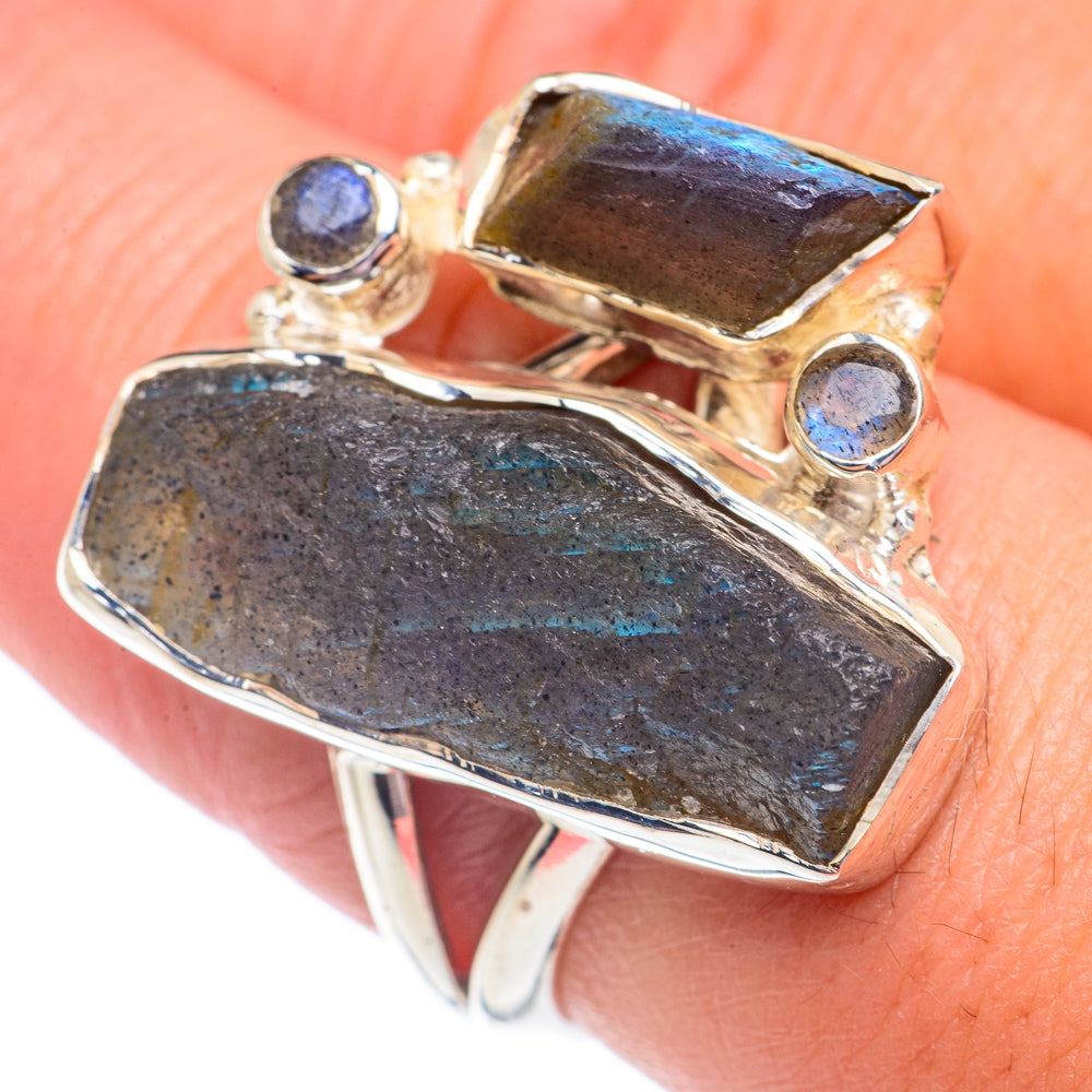 Labradorite Rings handcrafted by Ana Silver Co - RING71226