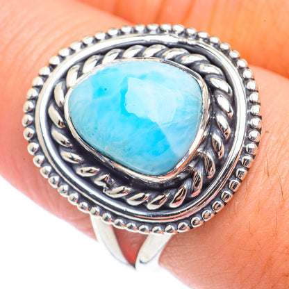 Larimar Rings handcrafted by Ana Silver Co - RING71227