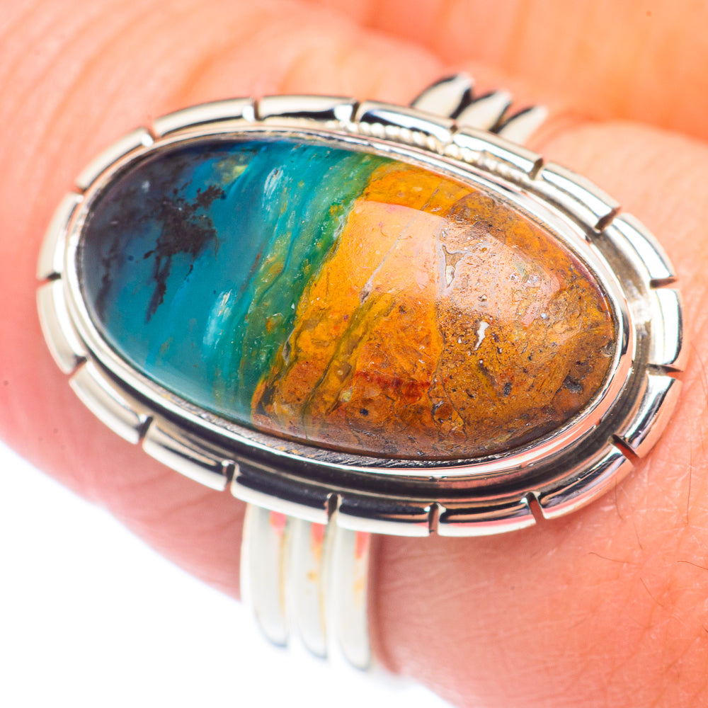 Peruvian Opal Rings handcrafted by Ana Silver Co - RING71228