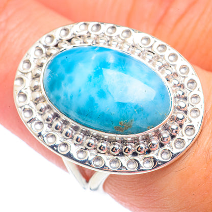 Larimar Rings handcrafted by Ana Silver Co - RING71230