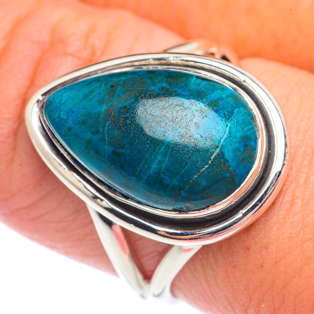 Chrysocolla Rings handcrafted by Ana Silver Co - RING71231
