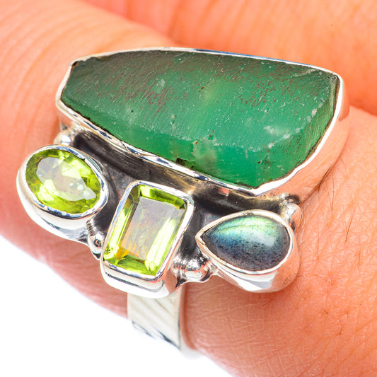 Chrysoprase Rings handcrafted by Ana Silver Co - RING71233