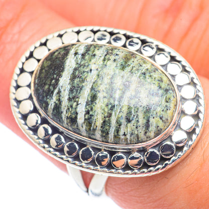 Lizard Jasper Rings handcrafted by Ana Silver Co - RING71234