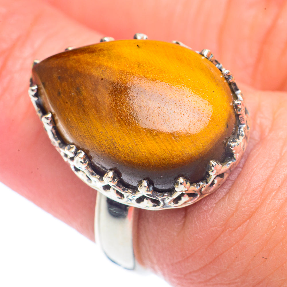 Tiger Eye Rings handcrafted by Ana Silver Co - RING71236