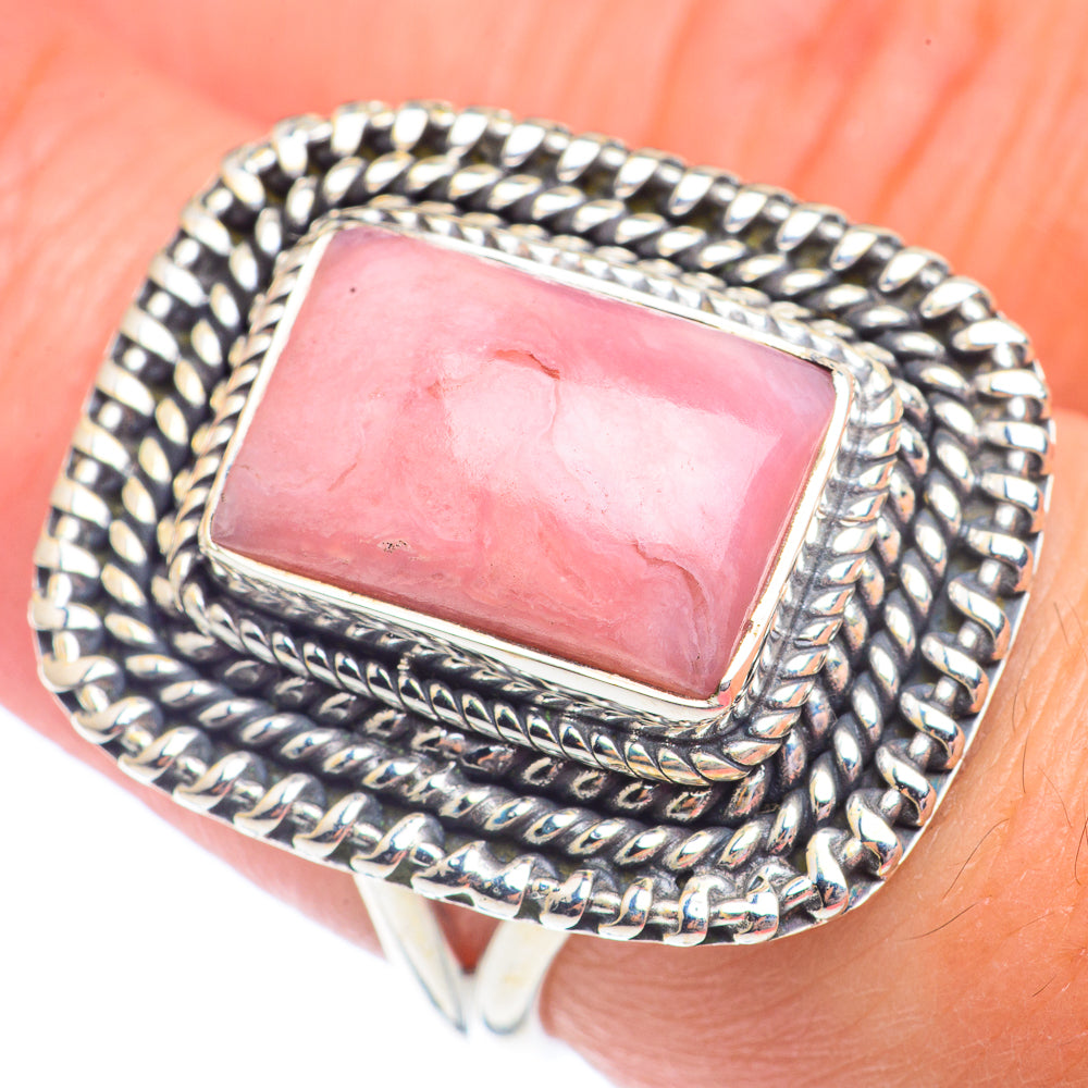 Pink Opal Rings handcrafted by Ana Silver Co - RING71245