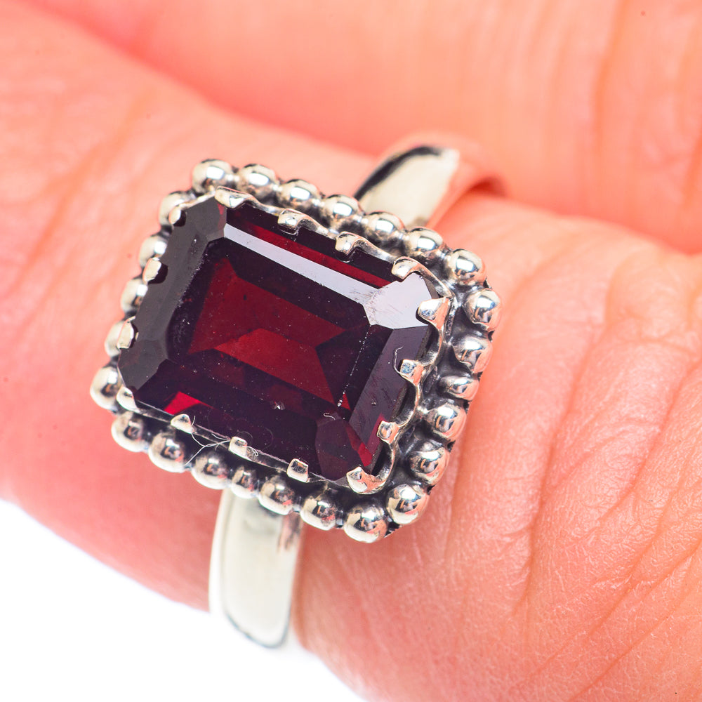 Garnet Rings handcrafted by Ana Silver Co - RING71249