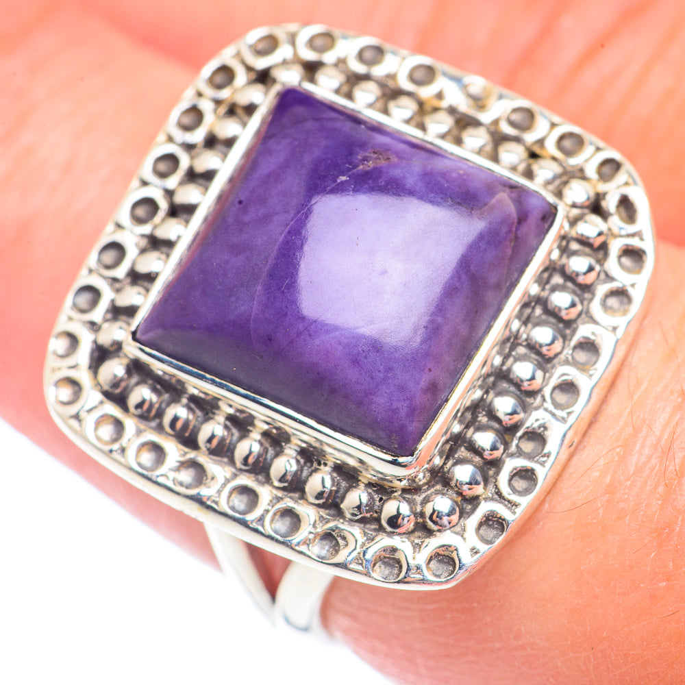 Charoite Rings handcrafted by Ana Silver Co - RING71251