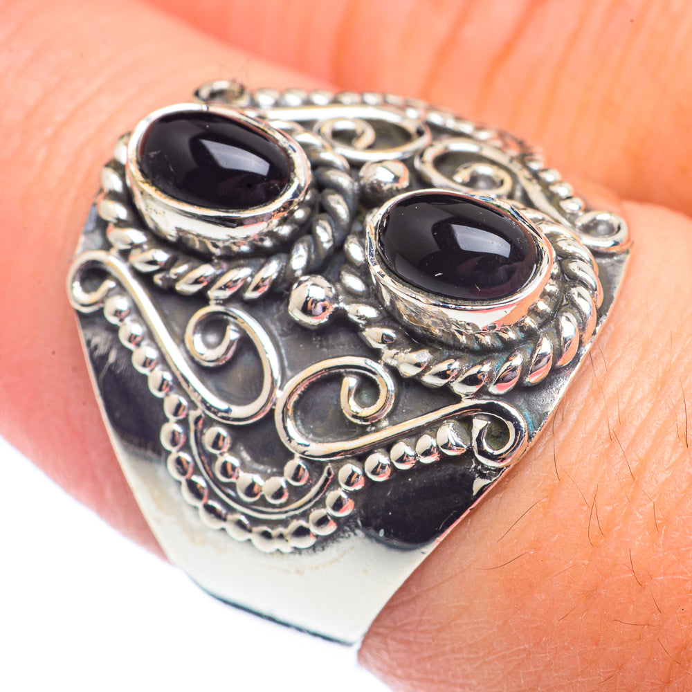 Black Onyx Rings handcrafted by Ana Silver Co - RING71254