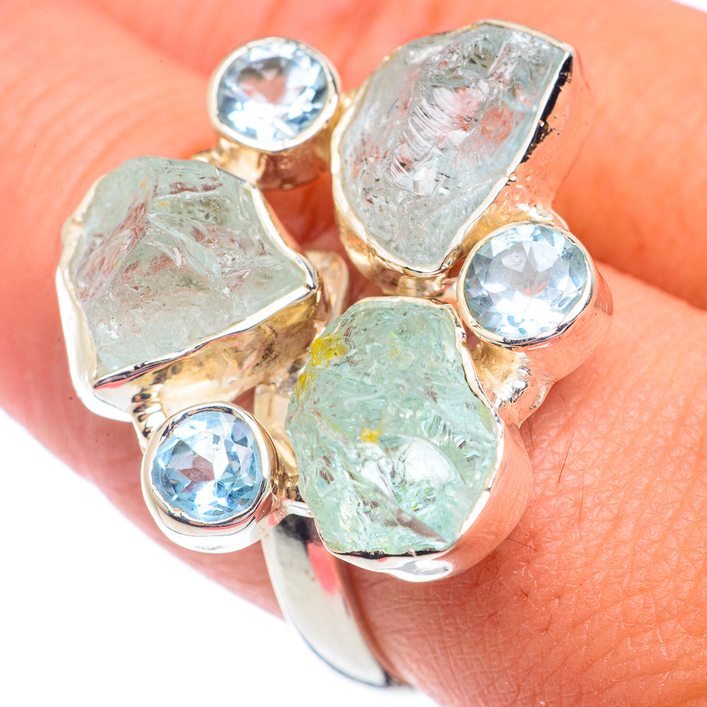 Aquamarine Rings handcrafted by Ana Silver Co - RING71262