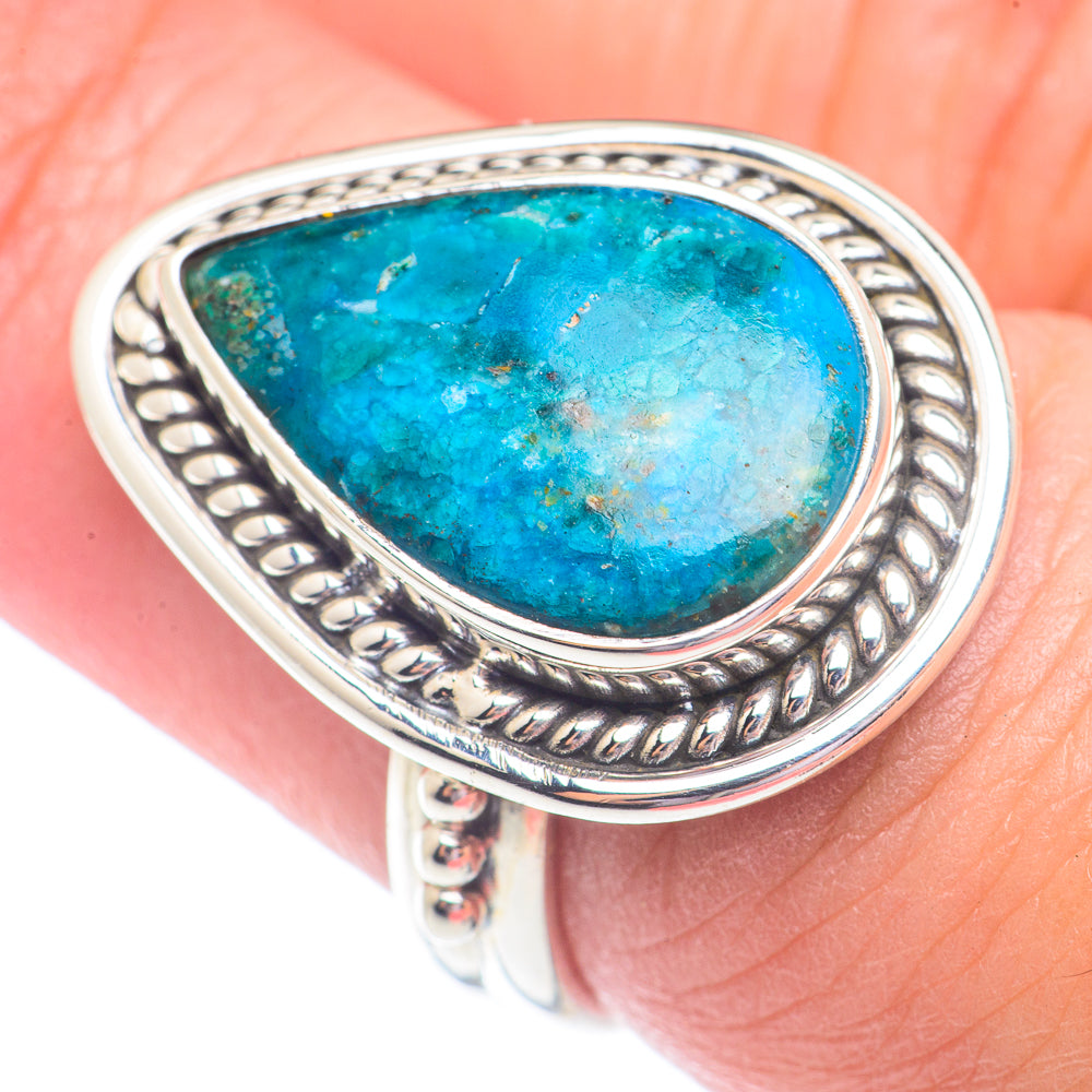 Chrysocolla Rings handcrafted by Ana Silver Co - RING71266