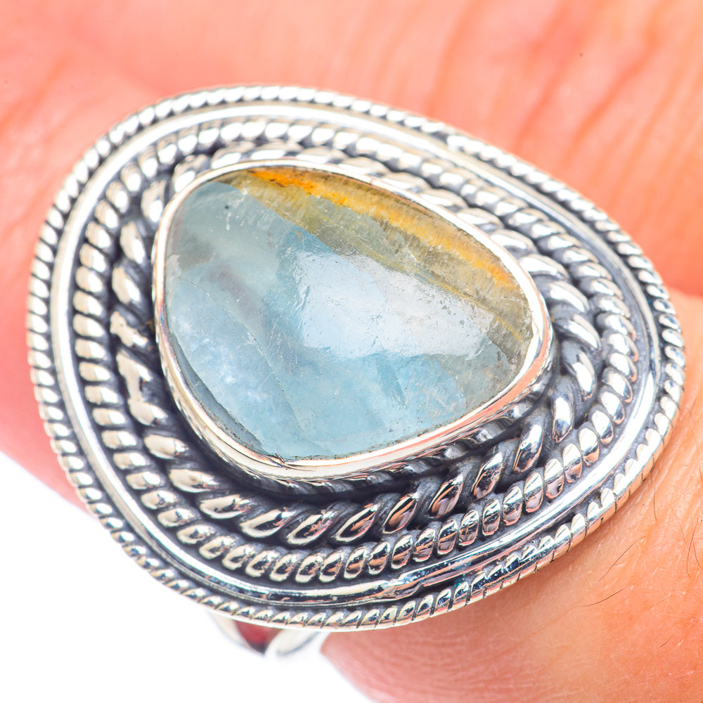 Aquamarine Rings handcrafted by Ana Silver Co - RING71268