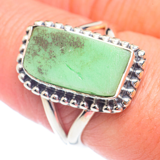 Chrysoprase Rings handcrafted by Ana Silver Co - RING71270