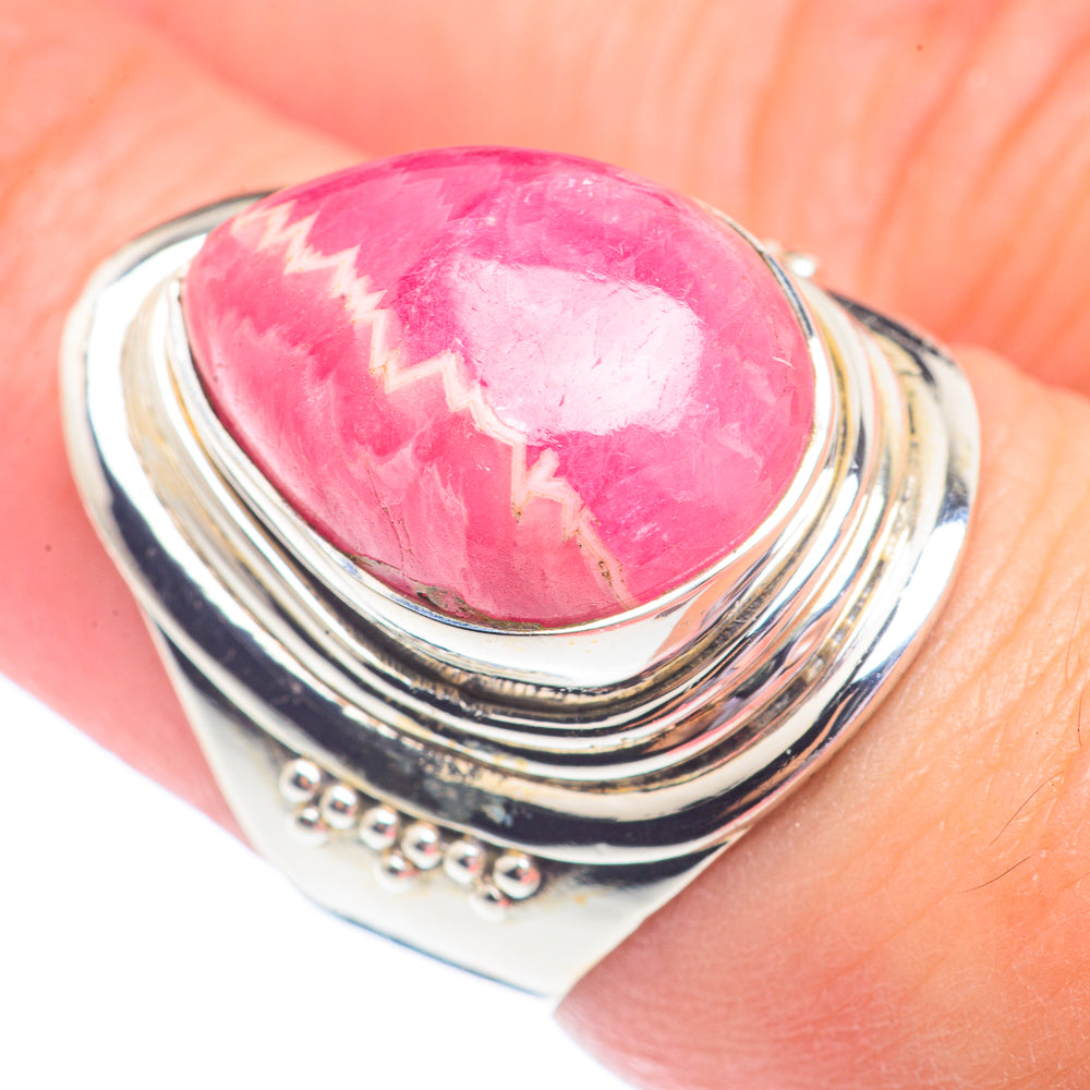 Rhodochrosite Rings handcrafted by Ana Silver Co - RING71280