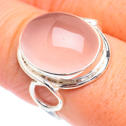 Rose Quartz Rings handcrafted by Ana Silver Co - RING71283