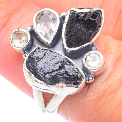 Black Tourmaline Rings handcrafted by Ana Silver Co - RING71289