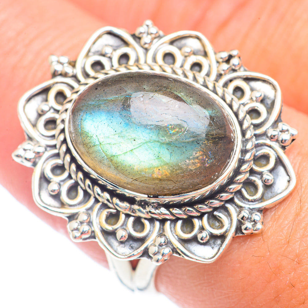 Labradorite Rings handcrafted by Ana Silver Co - RING71300