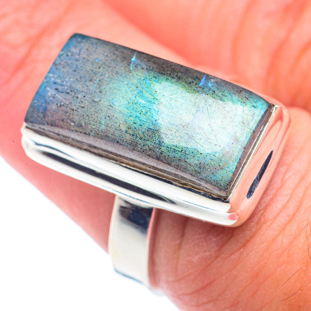 Labradorite Rings handcrafted by Ana Silver Co - RING71307